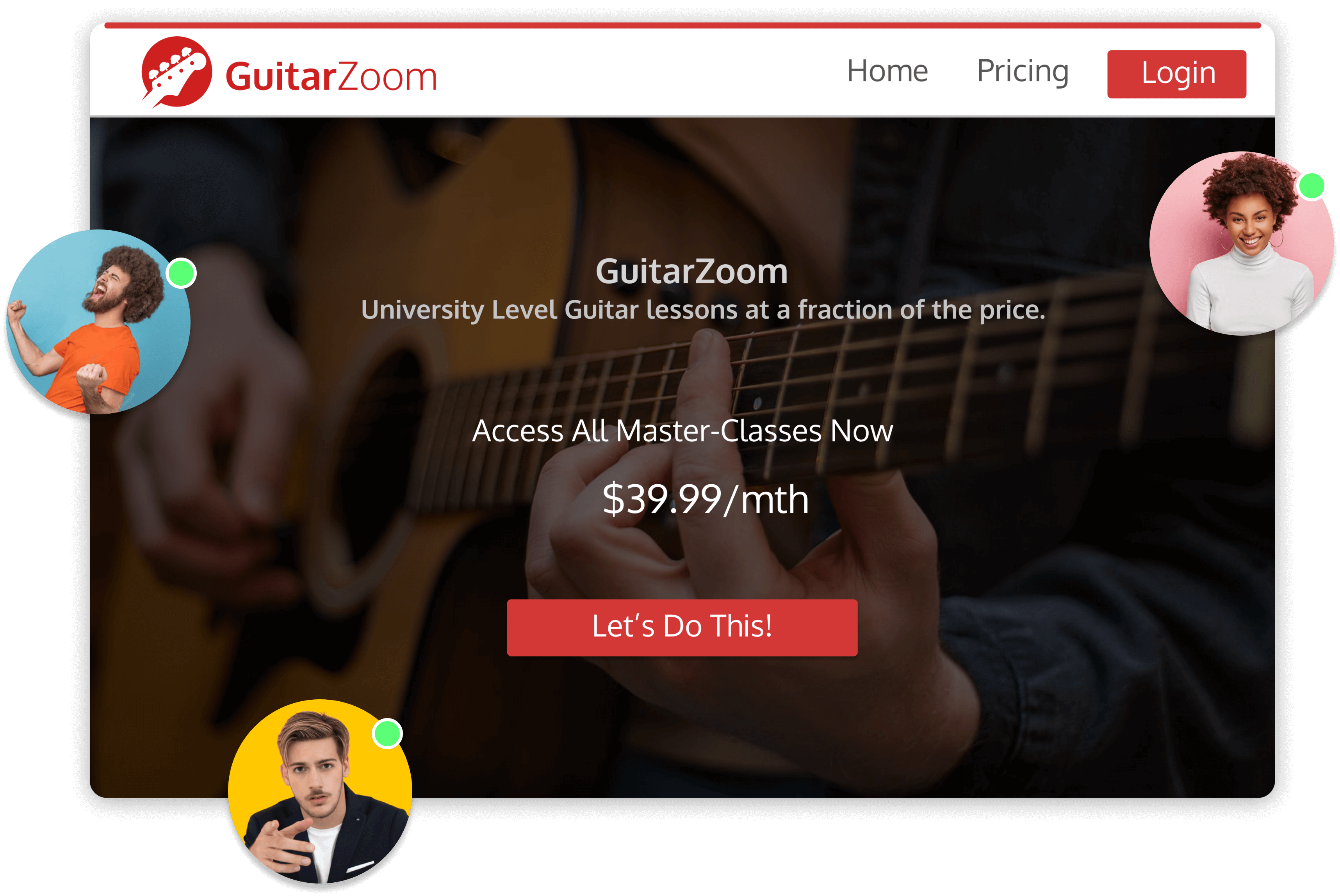 Landing Pages for your members to opt-in to your courses.